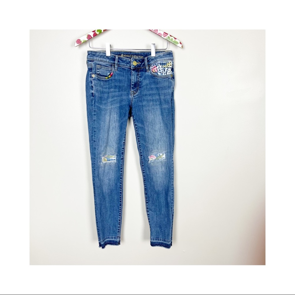 Tommy Bahama Pendleton Aloha Harding Boro Womens Jeans Skinny Ankle Size 27 X 28